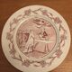 Set of 3 talking plates (a wedding in the countryside) in earthenware