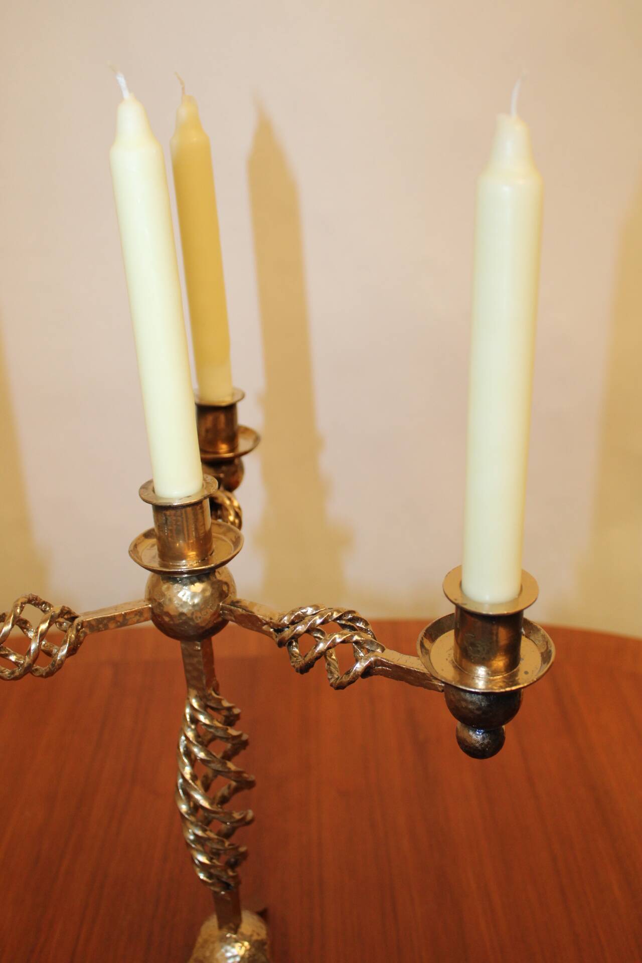 5-candle chandelier in gold-painted metal Denmark