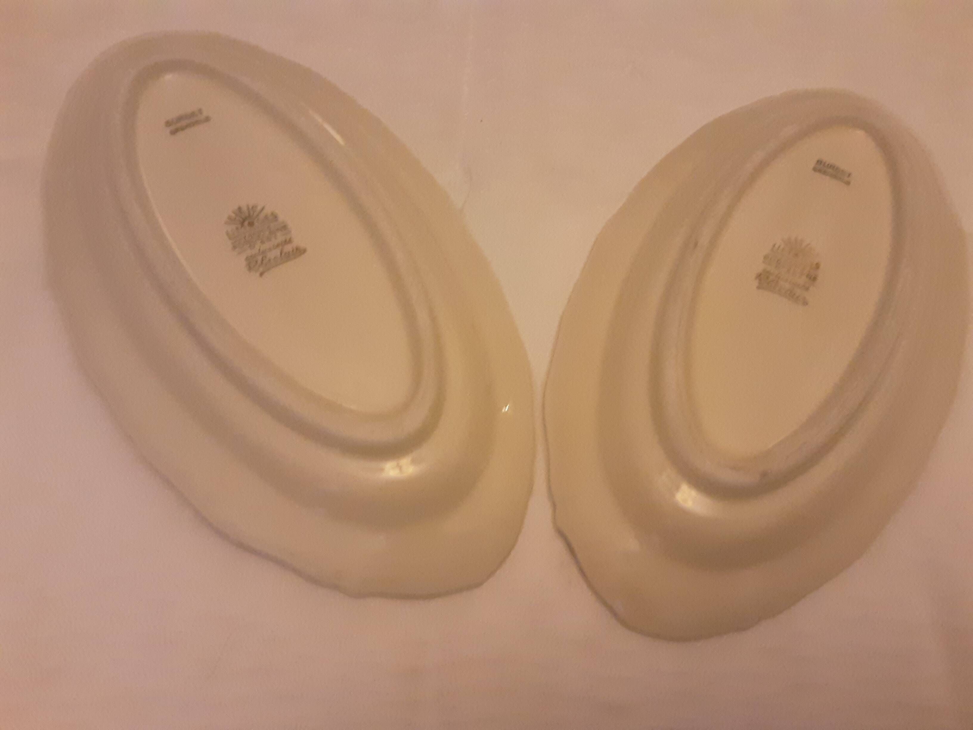 2 art porcelain raviers limoges r. leclair burdet grenoble