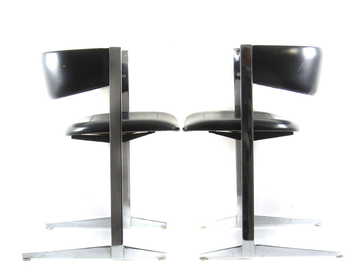 Sixties chrome vintage dining chairs