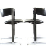 Sixties chrome vintage dining chairs