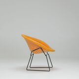 Diamond Chair – Yellow Upholstery - Harry Bertoia