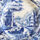 Calais earthenware 4 pagoda plates