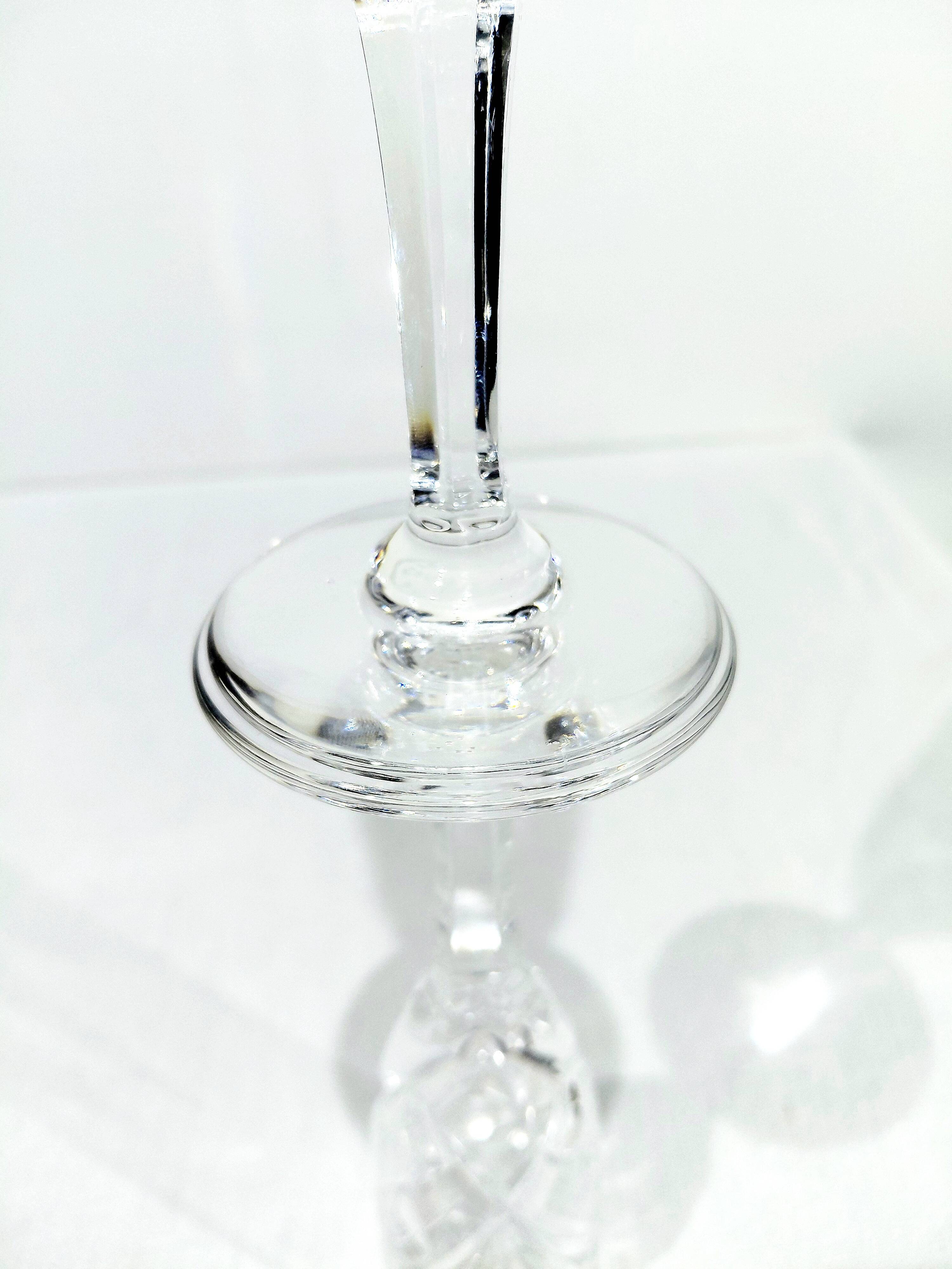 SAINT-LOUIS - CHANTILLY MODEL - 8 CHAMPAGNE FLUTES