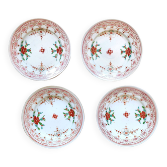 Set of four Arita porcelain plates, Japan, Meiji period