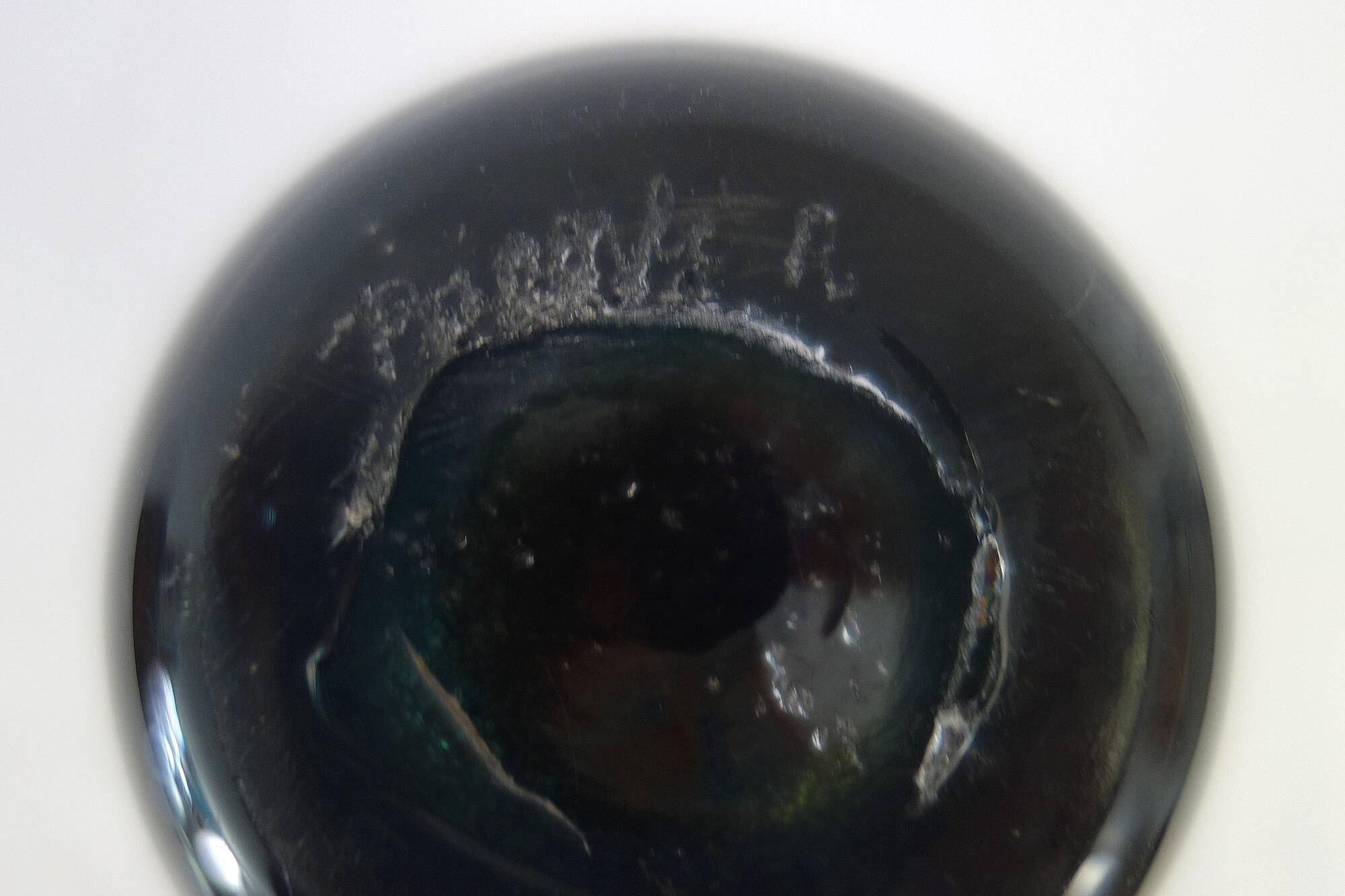 Blown glass vase by Raymond Branlé, Biot, France