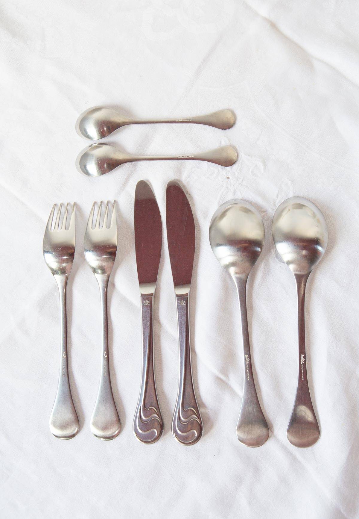 Rosenthal cutlery set. Asimmetria. Bjorn Wiinblad for 4 (8 pieces)