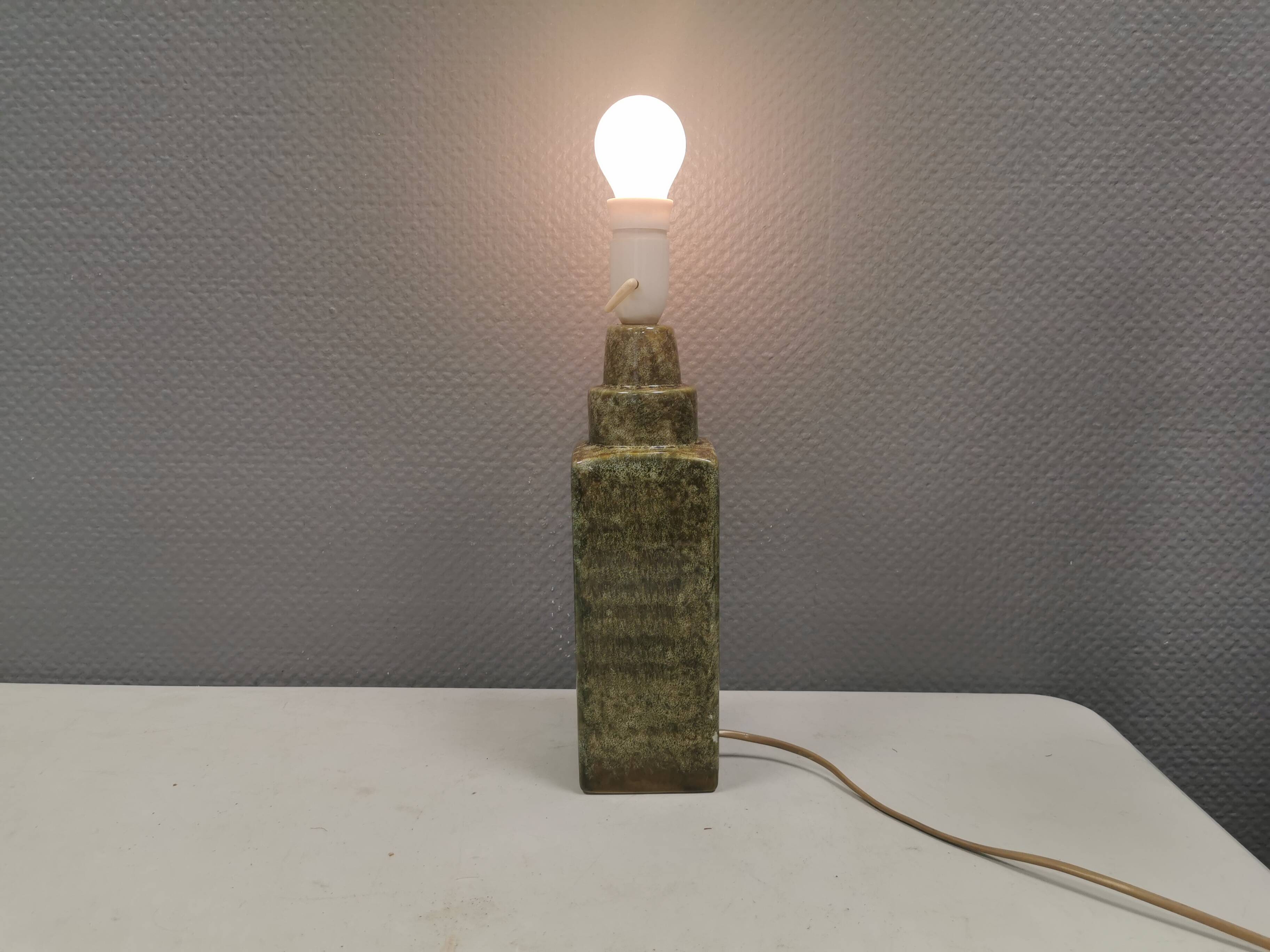 Danish table lamp in ceramic, estimated 1980s