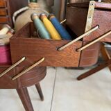 Travailleuse pied compas vintage