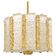 Ceiling light by Carl Fagerlund for Orrefors in brass and cast glass, Sweden 1960.