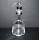 Carafe Baccarat eau fleur d'oranger en cristal à décor guilloché 1900