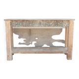 Old console in carved wood
