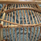 1960 rattan basket chair