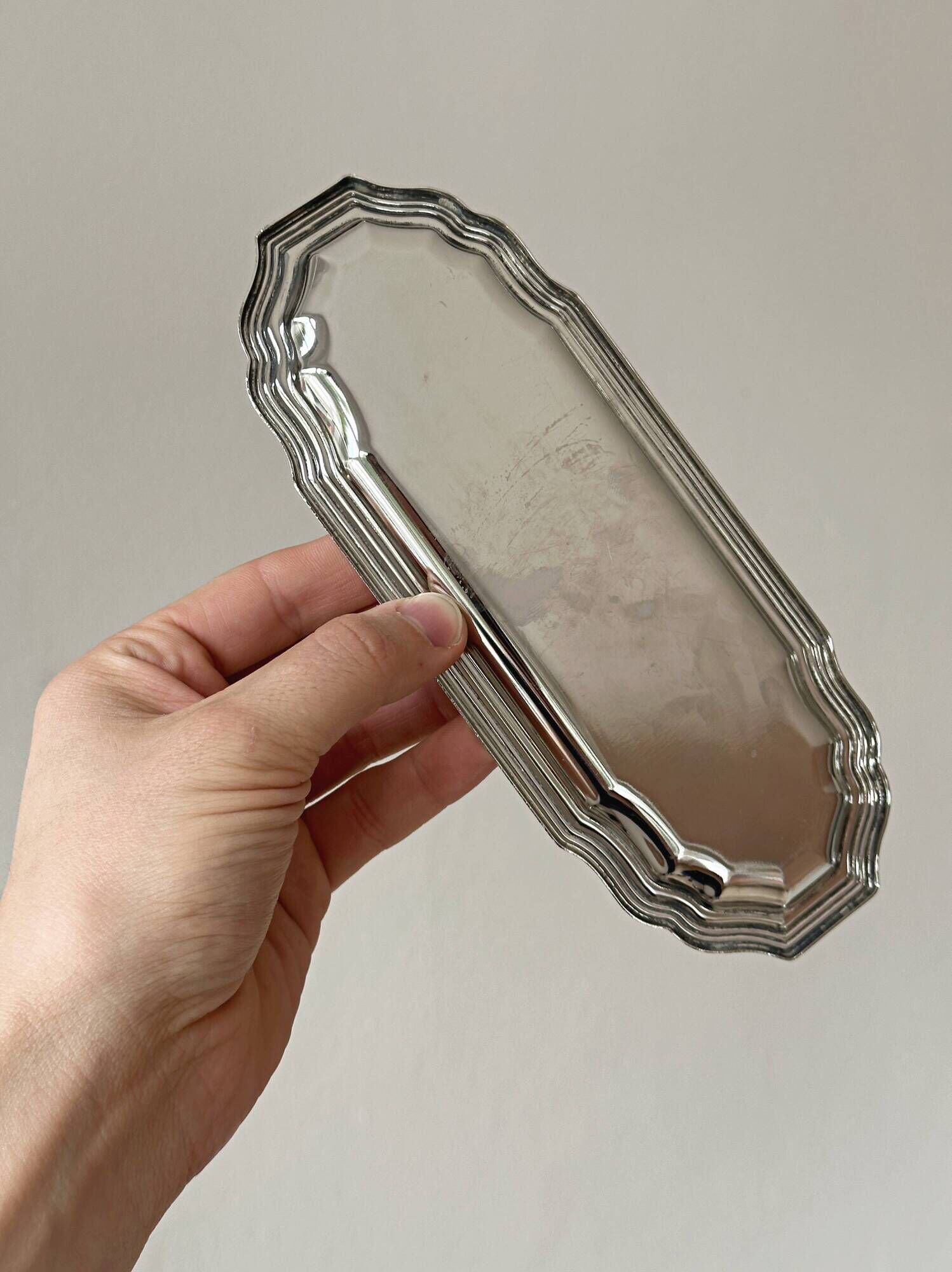 Small antique silver tray