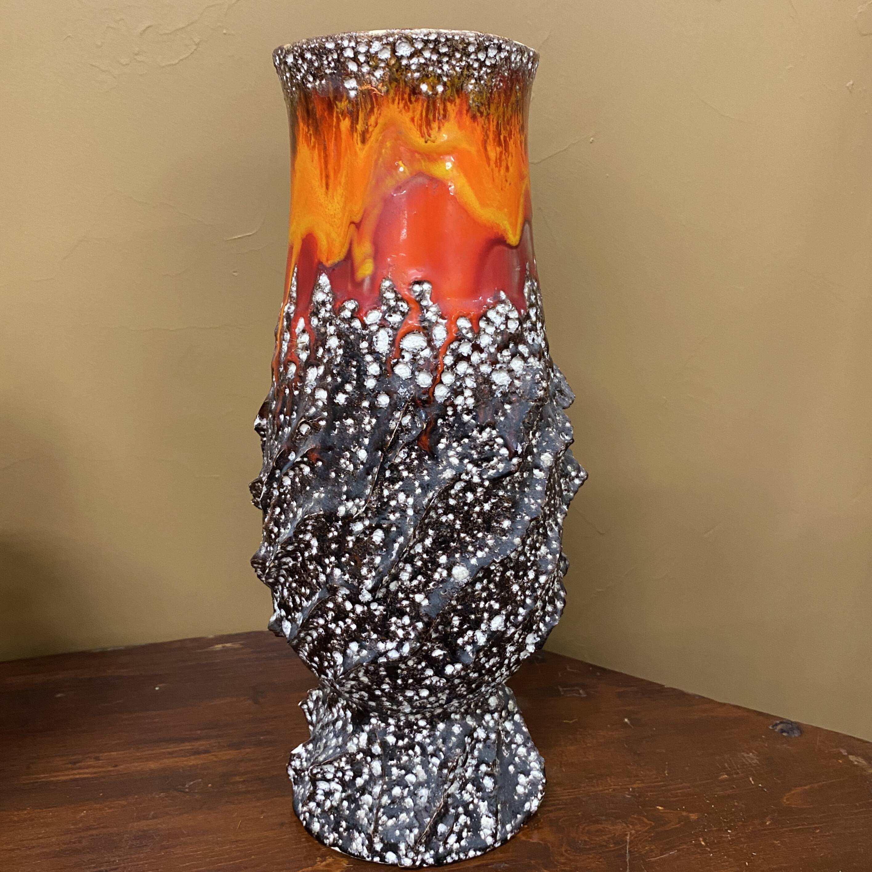 Vintage FAT LAVA ceramic vase