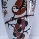 Vase Art déco Keller Guérin "Ceylan" décor oiseaux