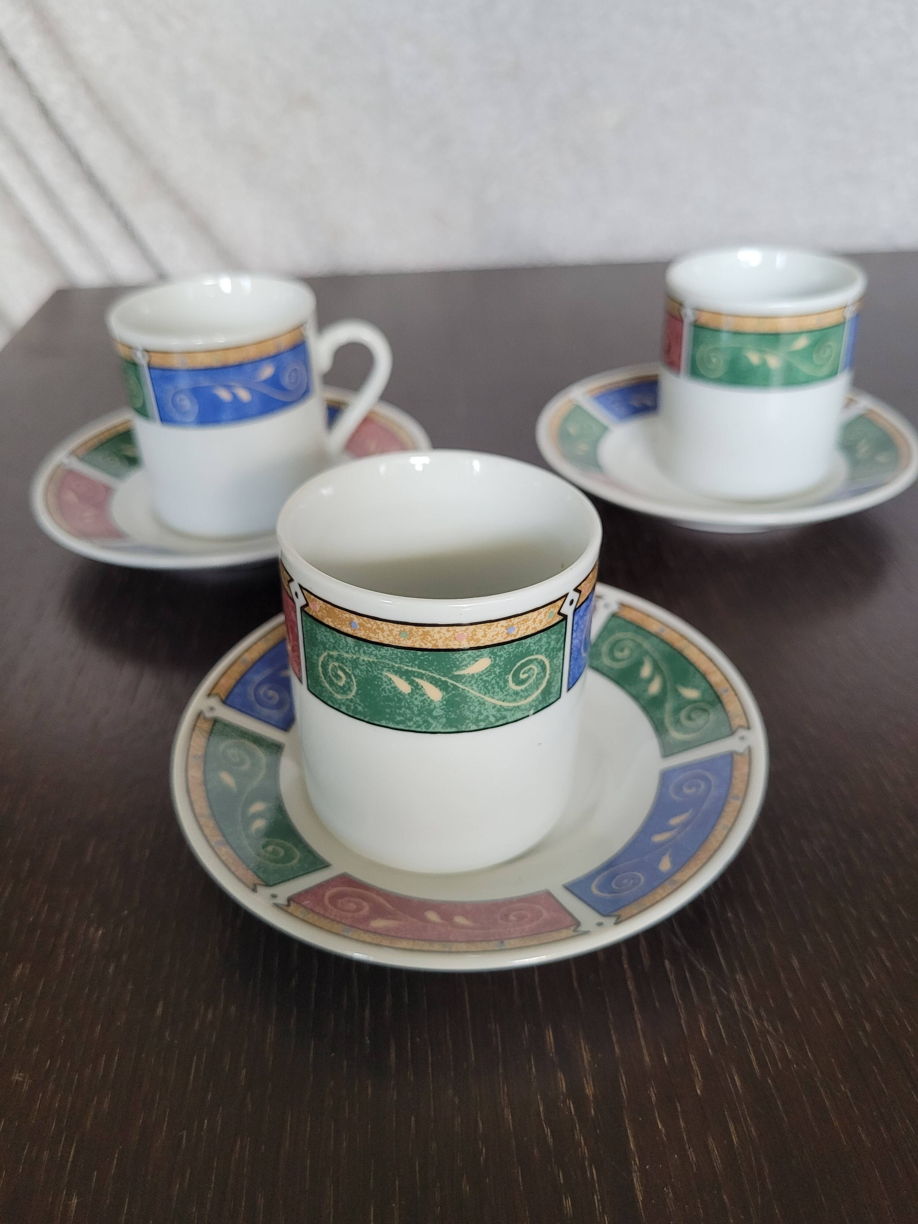 6 coffee cups with saucer