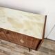 Mid-century 1960s mahogany sideboard with glass top