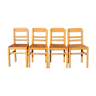 Série de 4 chaises "ELF indislocables"