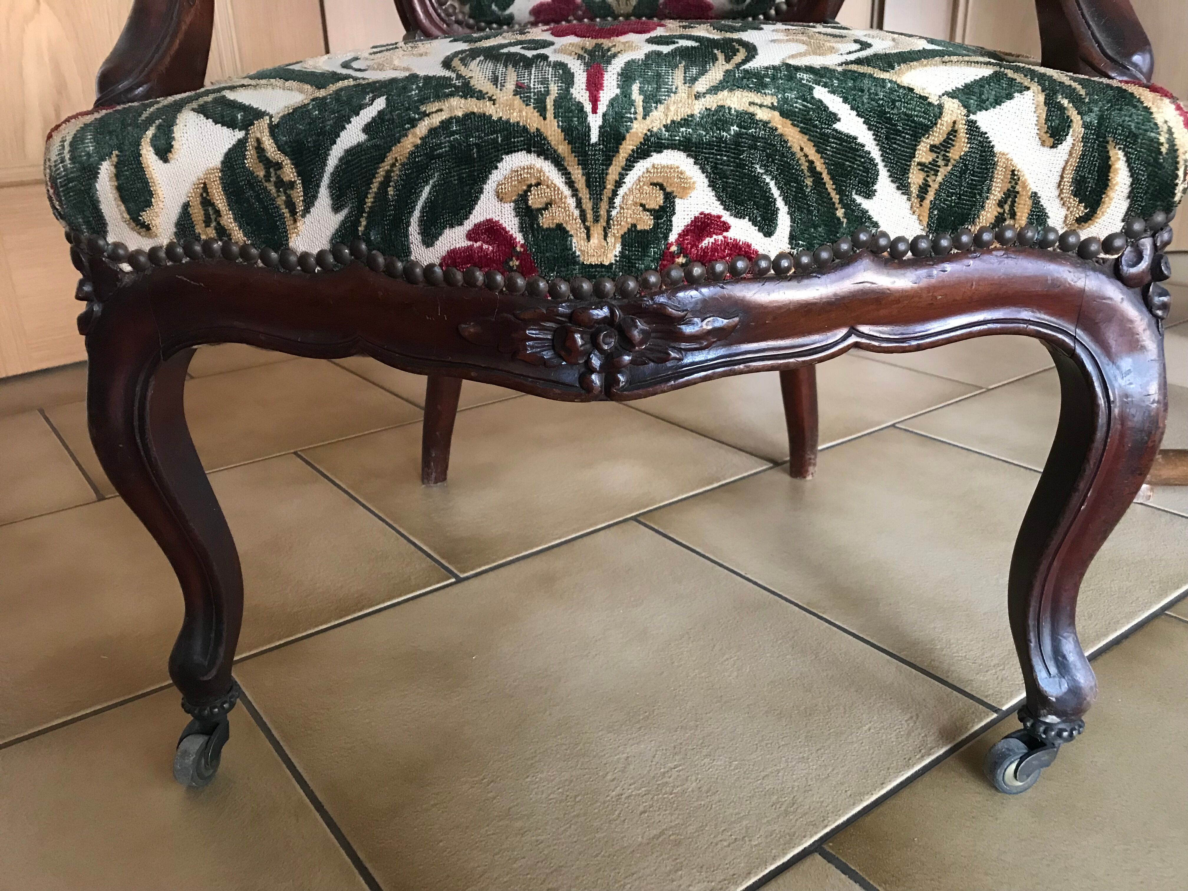 Authentic voltaire armchair 19th