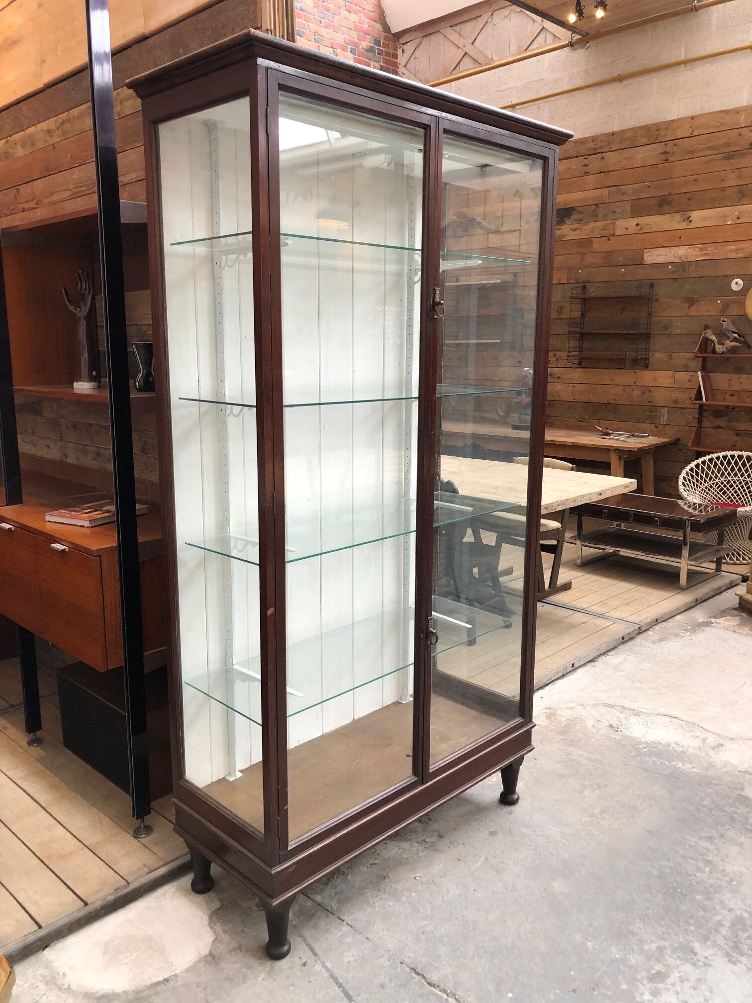 Former museum showcase