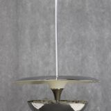 1930s Bauhaus Chrome Plated Chandelier by Anyz, Czechoslovakia