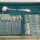 Christofle Cutlery Set - Trianon Model - 155 Pieces, Silver-Plated Metal