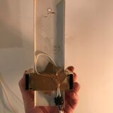 Pair of perspex wall lamp