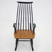 1960s Varjosen Puunjalostus Beech Rocking Chair, Finland
