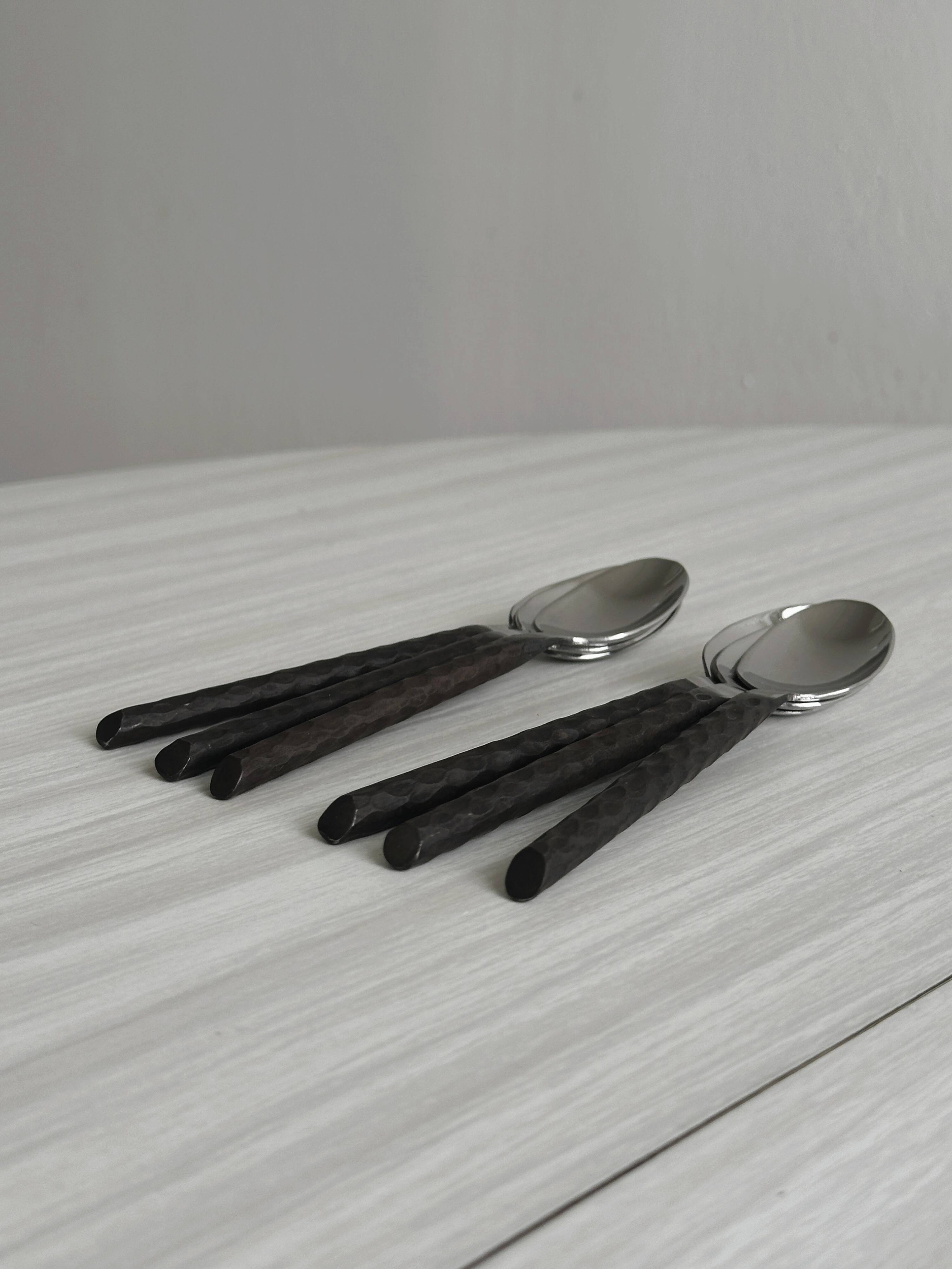 wrought metal cutlery set