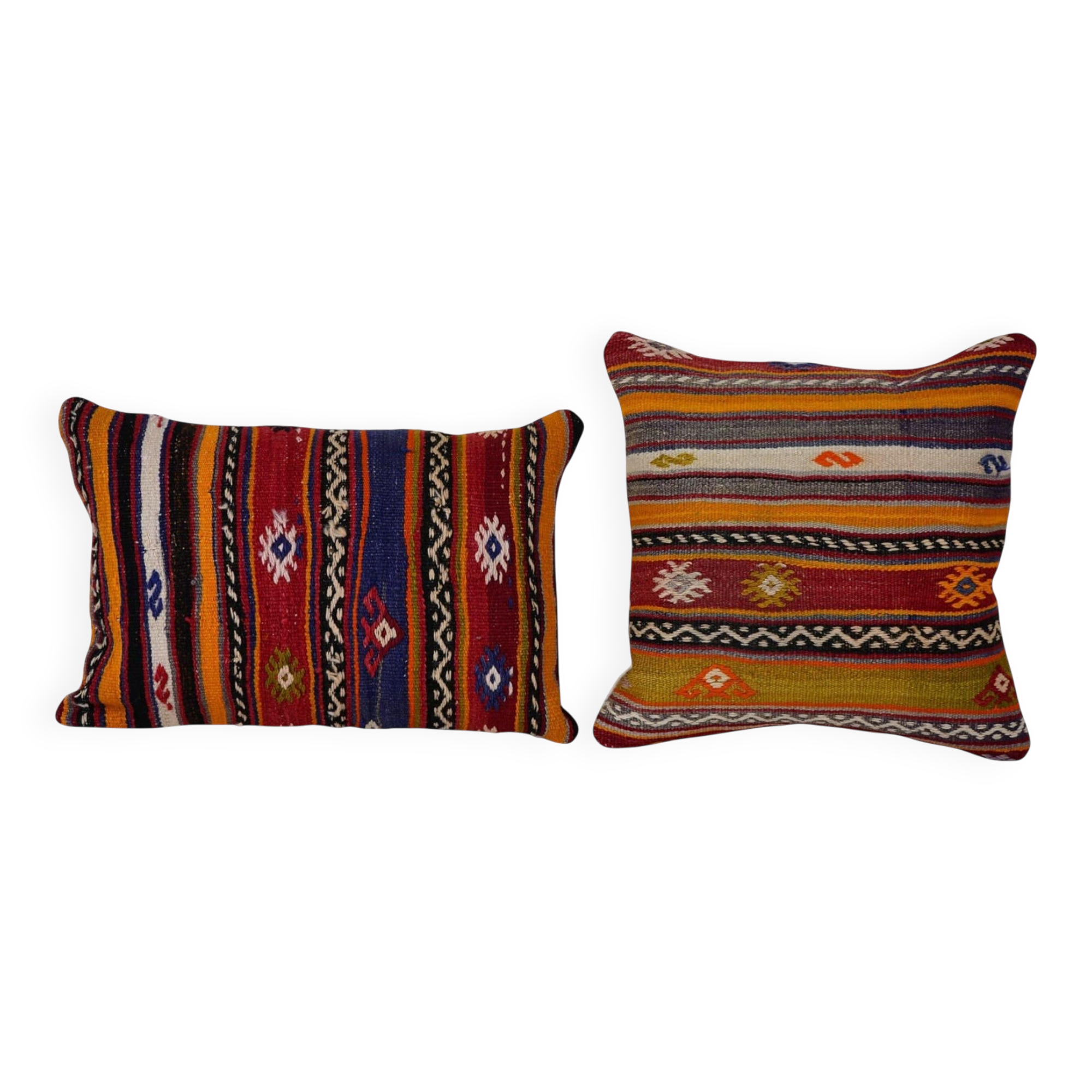 Set of 2 vintage Turkish cushion covers 41x61 cm