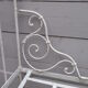 Folding wrought iron bed