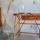 Vintage rattan desk