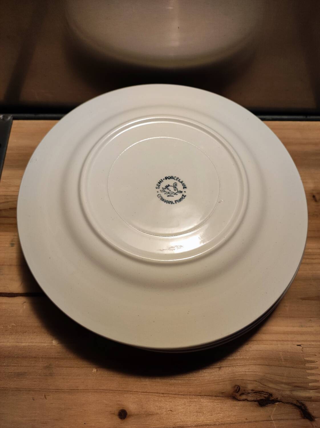 6 Dessert plates, Céranord