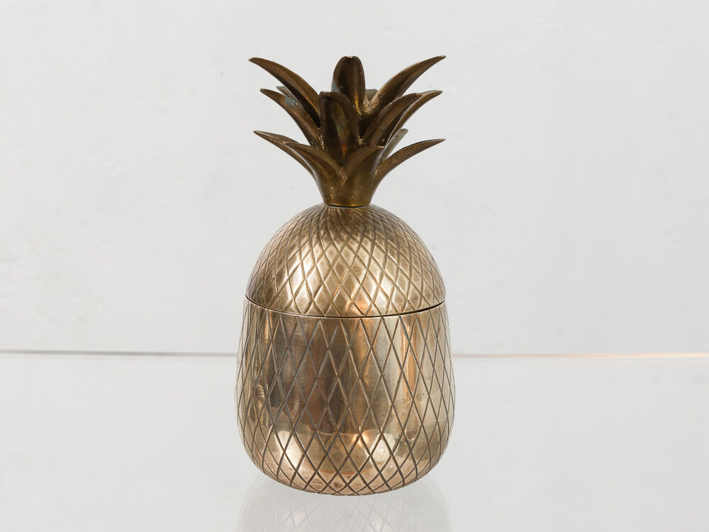 Medium Sized Vintage Hollywood Brass Pineapple