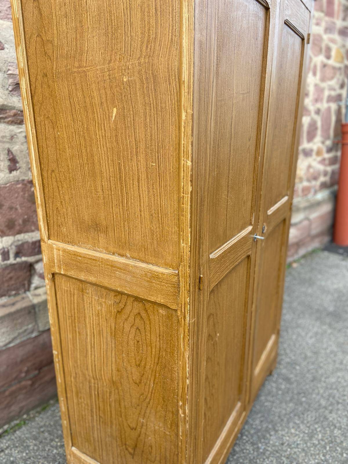 Parisian wardrobe Closet cloakroom wooden workshop Mid-century vintage Scandinavian 1950