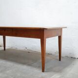 Vintage wooden farmhouse dining table