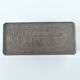 Old brown biscuit metal box