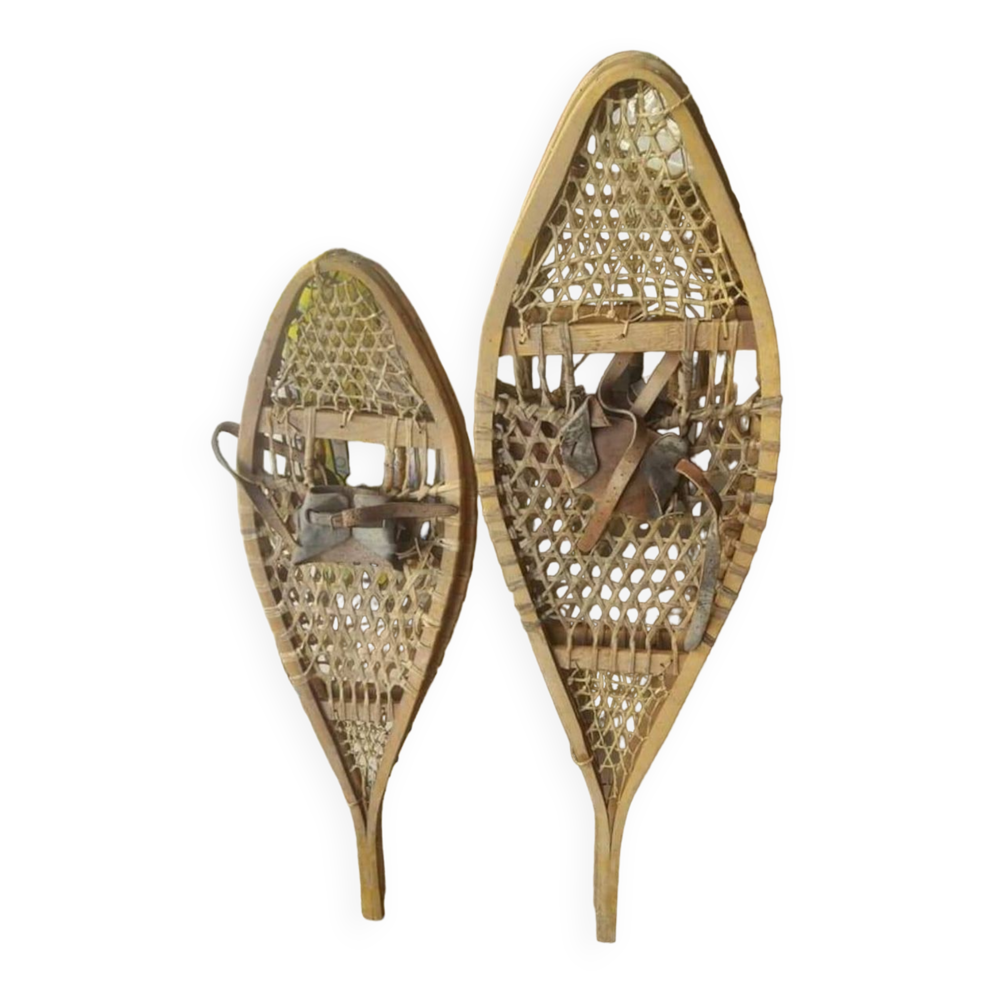 2 pairs of snowshoes from the far north, circa 1900