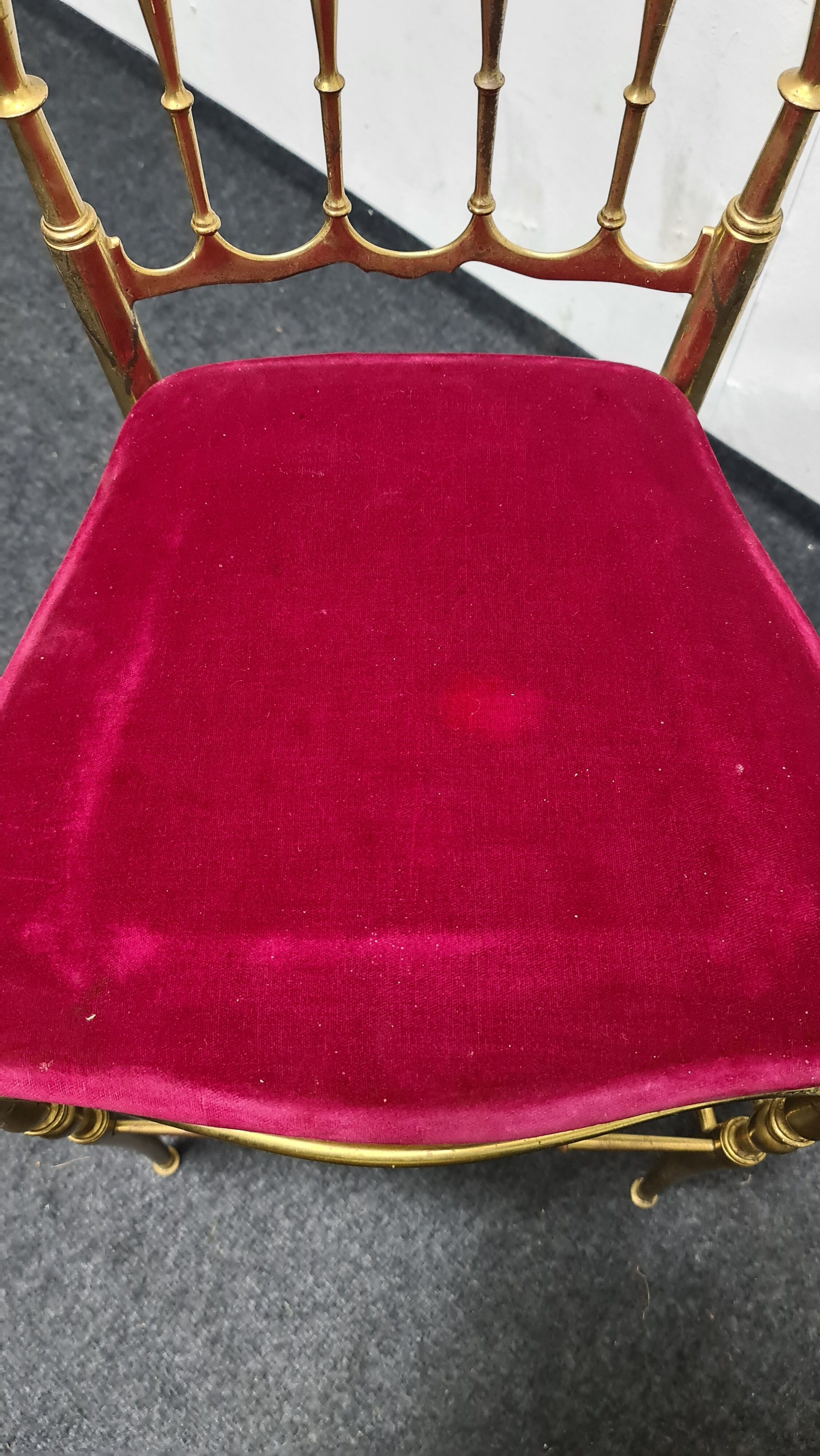 Vintage brass Chiavari chair