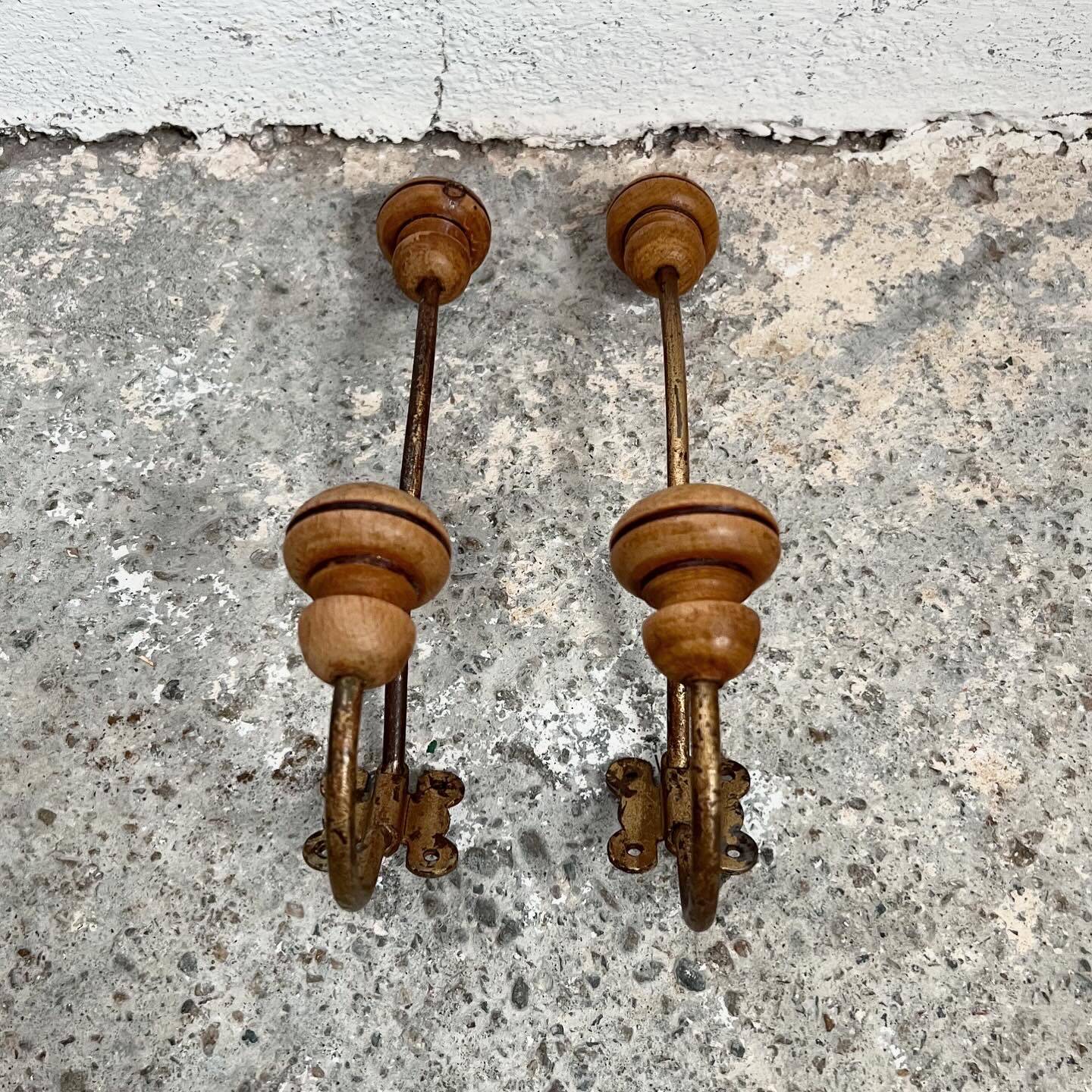 Pair of coat hooks