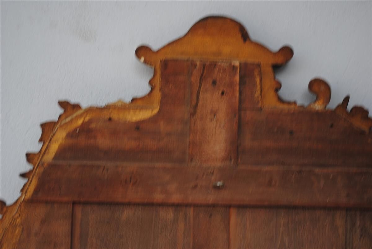 Mirror shield-close style Louis XV gold leaf gilding