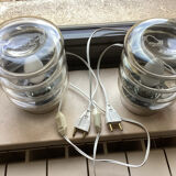 Paire de lampes de chevet vintage