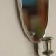 Pair of Mid Century Swedish Pewter Sconces with Mirror by Svenskt - Tenn