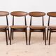 Mid Century Modern Dining Set, Round Table with 6 Fredrik Kayser Chairs