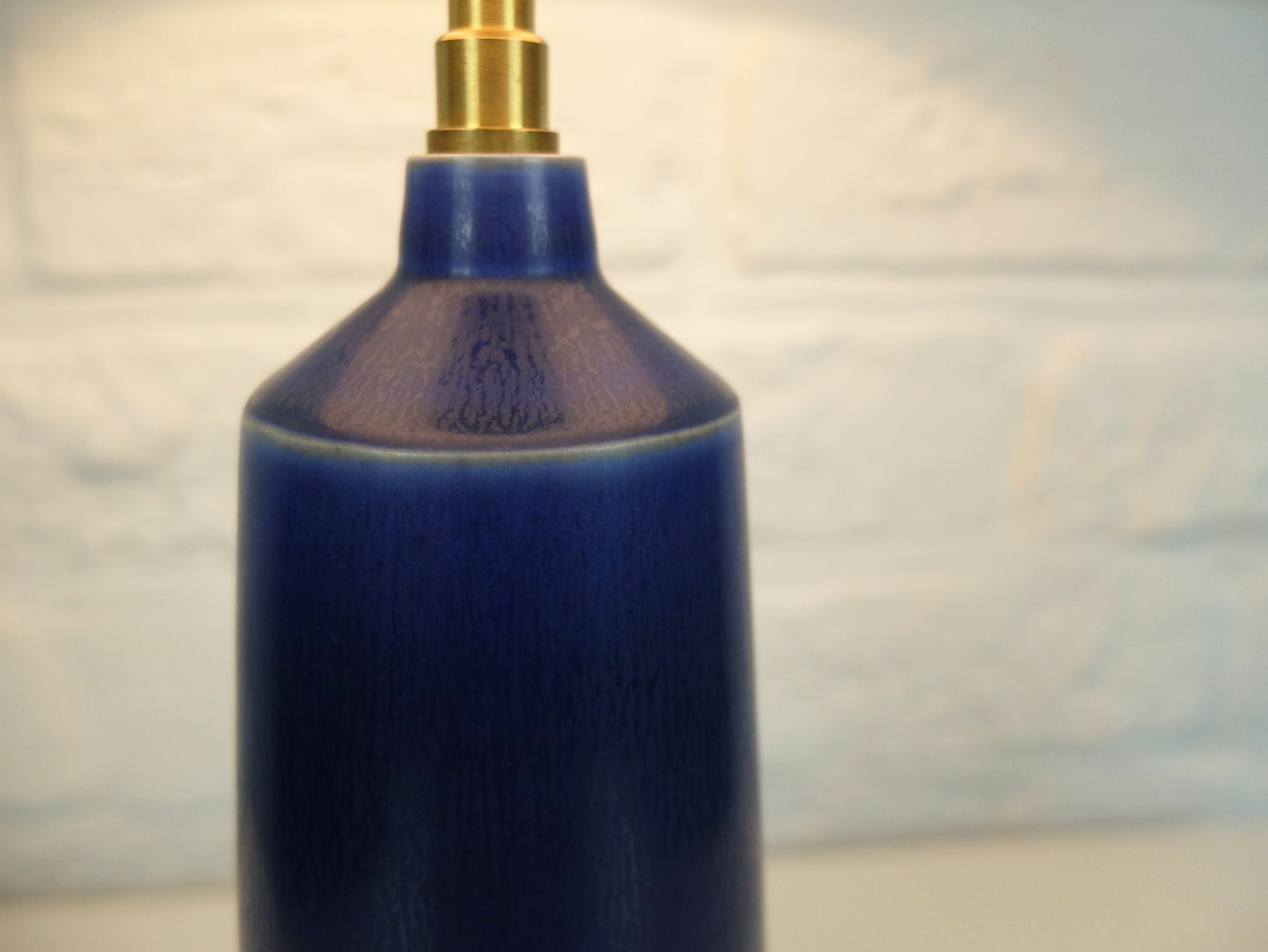 Scandinavian ceramic table lamp Per Linnemann-Schmidt for Palshus, Denmark, 1960s