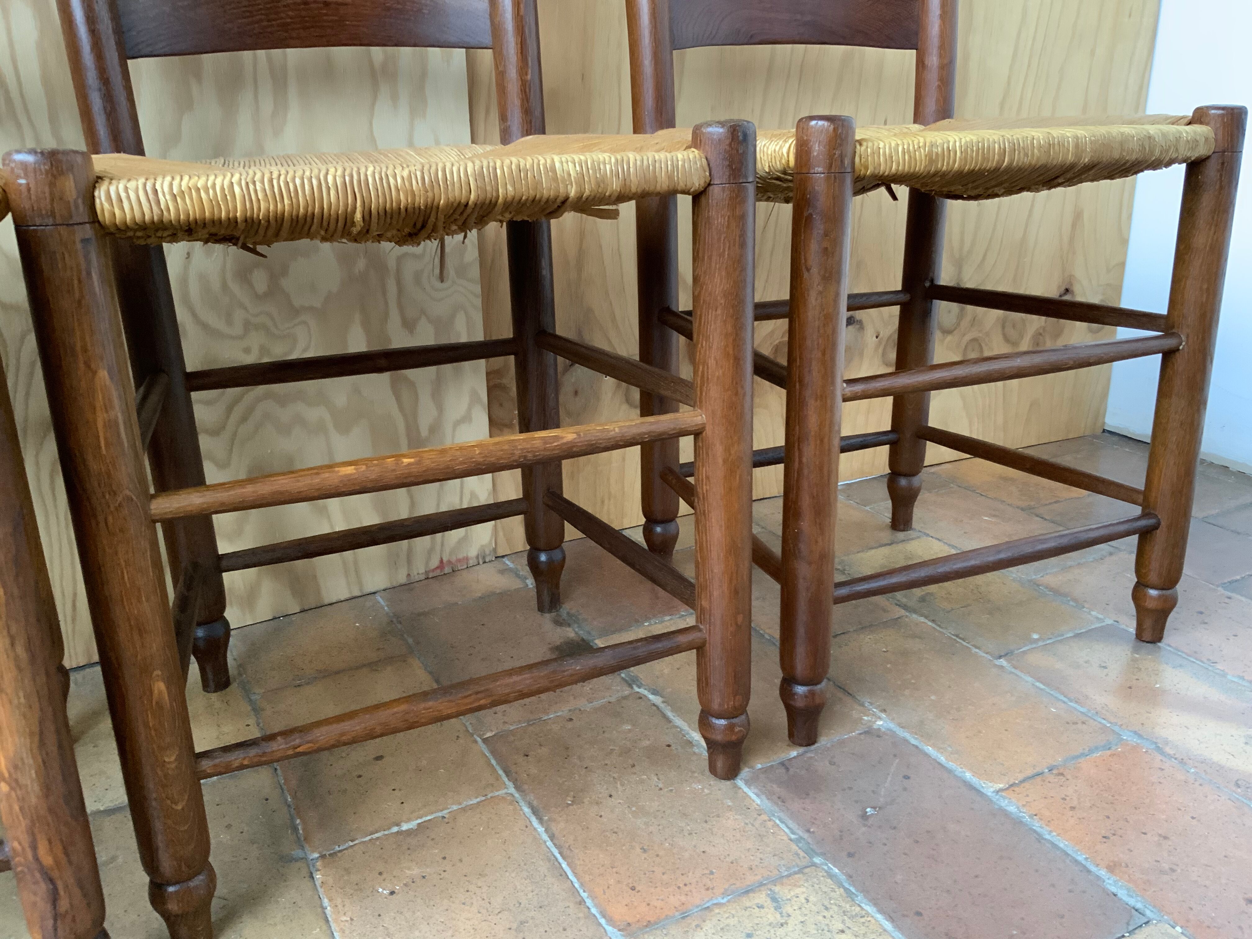 Set of 4 mulched chairs