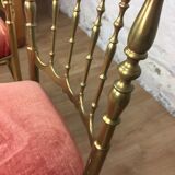 Pair of brass chairs "Chiavari"