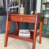 Vintage solid wood bedside table