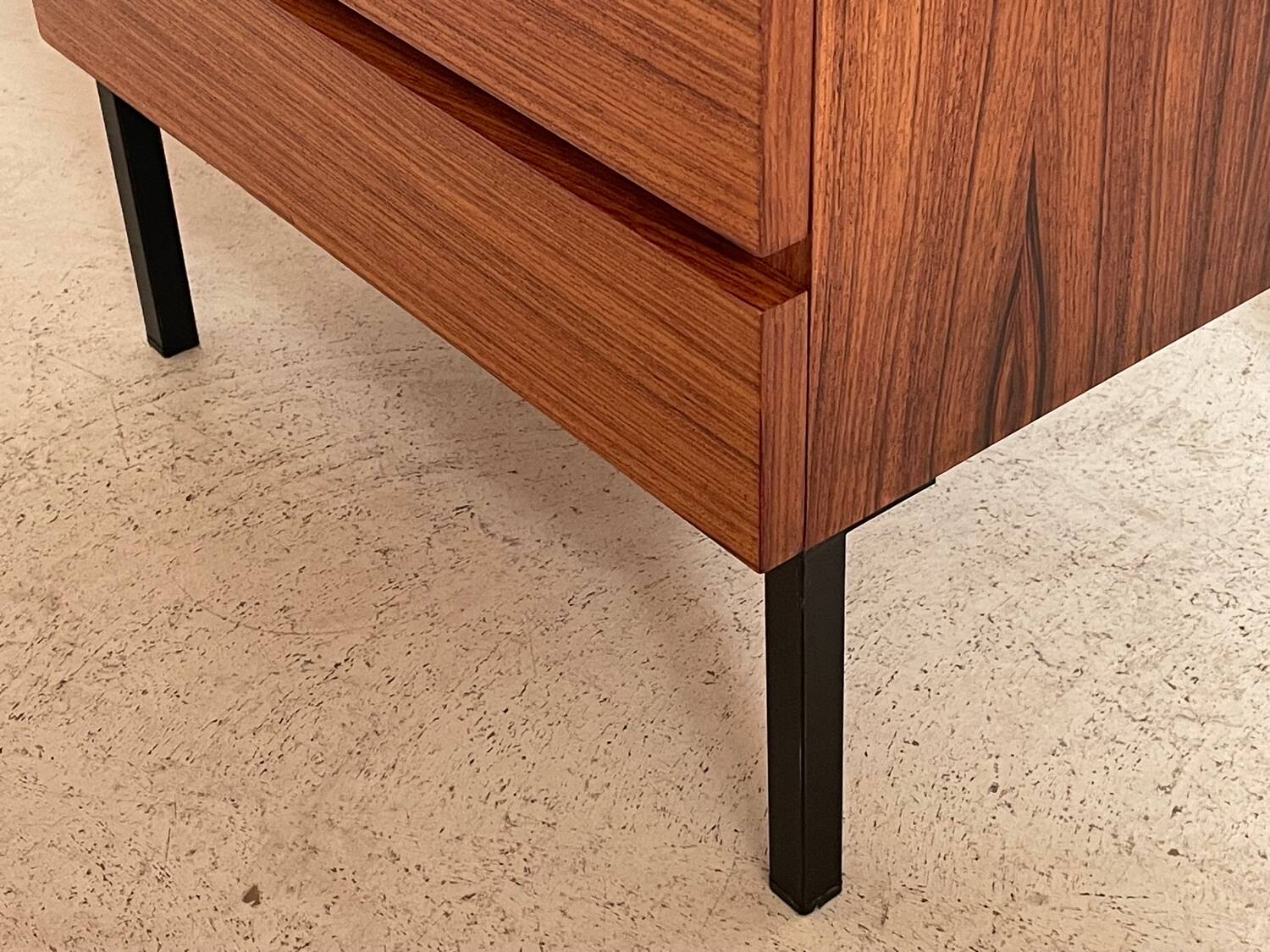 Chest of drawers or bedside table in rosewood 1950